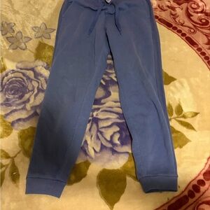 Women's Blue Drawstring Jogger Sweatpants